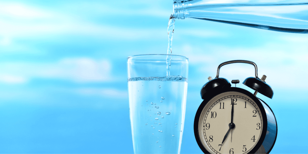 물 마시는 시간의 중요성