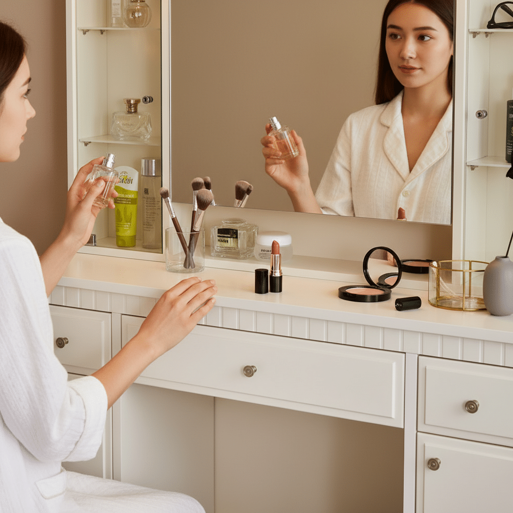 환한 LED 조명, 화장 시간을 더욱 섬세하게